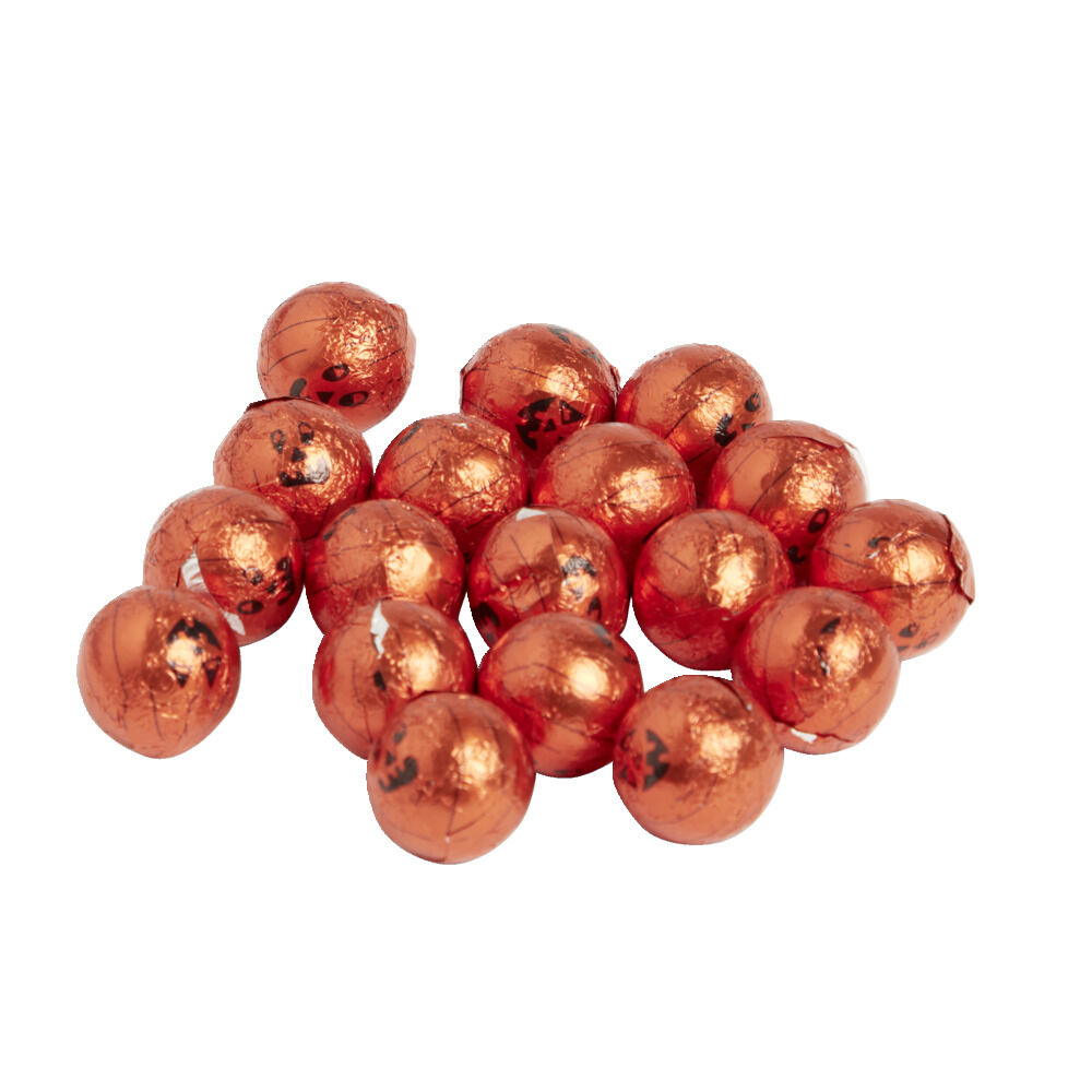 Chocolat Halloween boule citrouille filet de 100gr