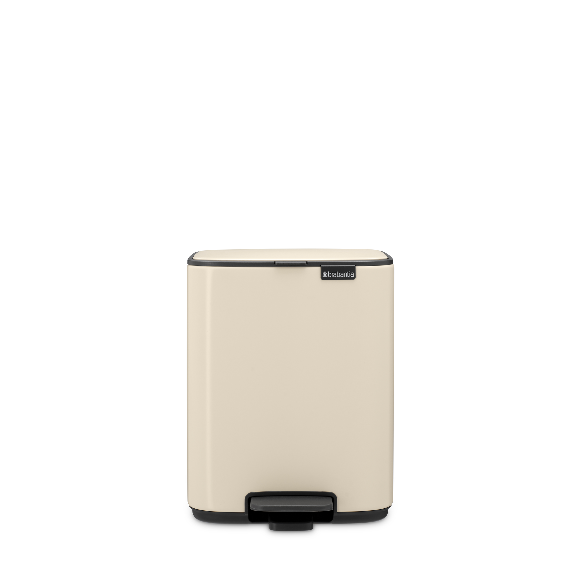 Brabantia Bo Pedaalemmer, 7 liter, stil sluitend, kunststof binnenemmer - Soft Beige