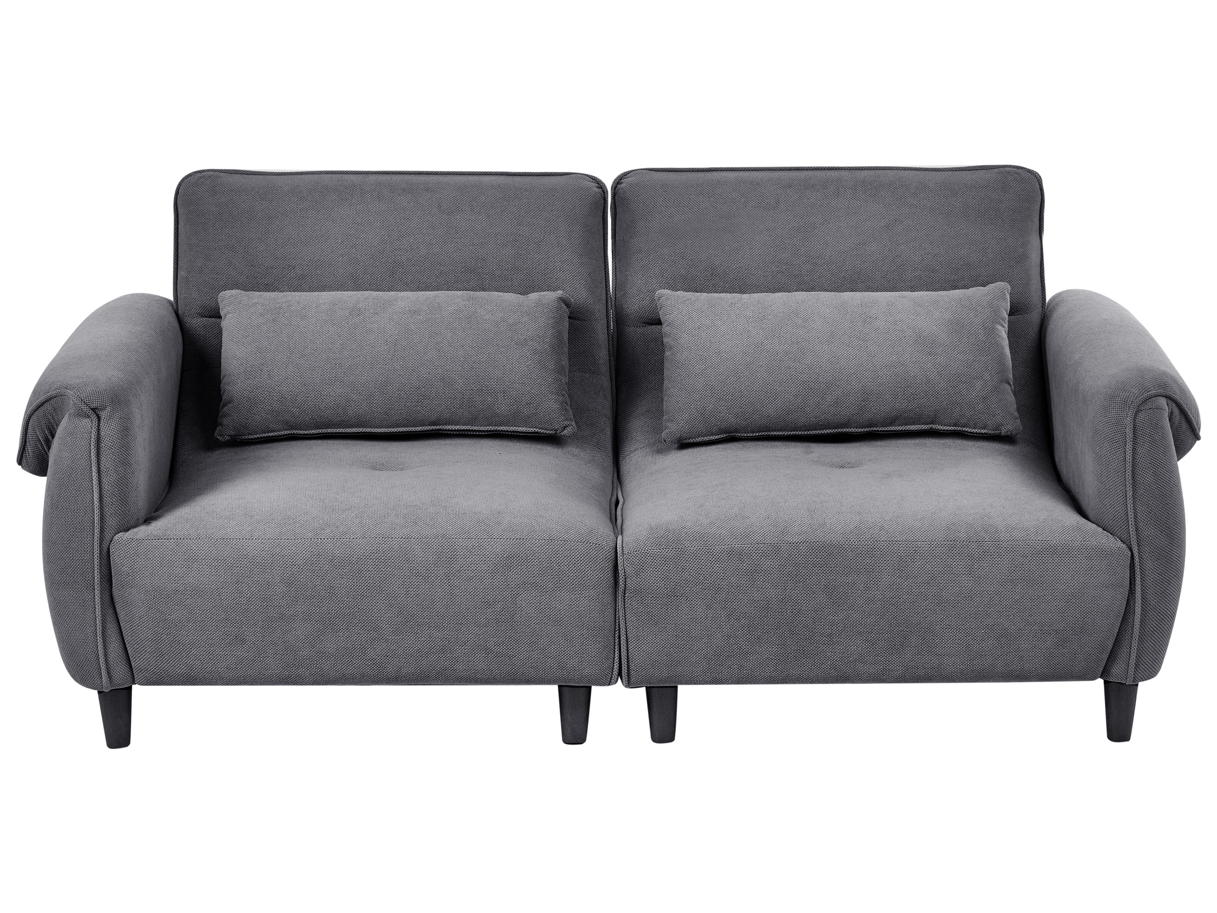 Sofa 3 Seater WETLAN Fabric Dark Grey