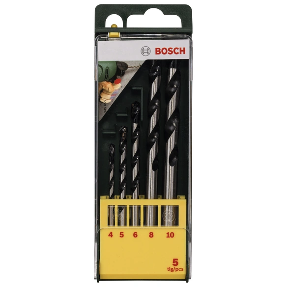 Betonbohrer-Set, HM, 5-teilig, 4 - 10 mm