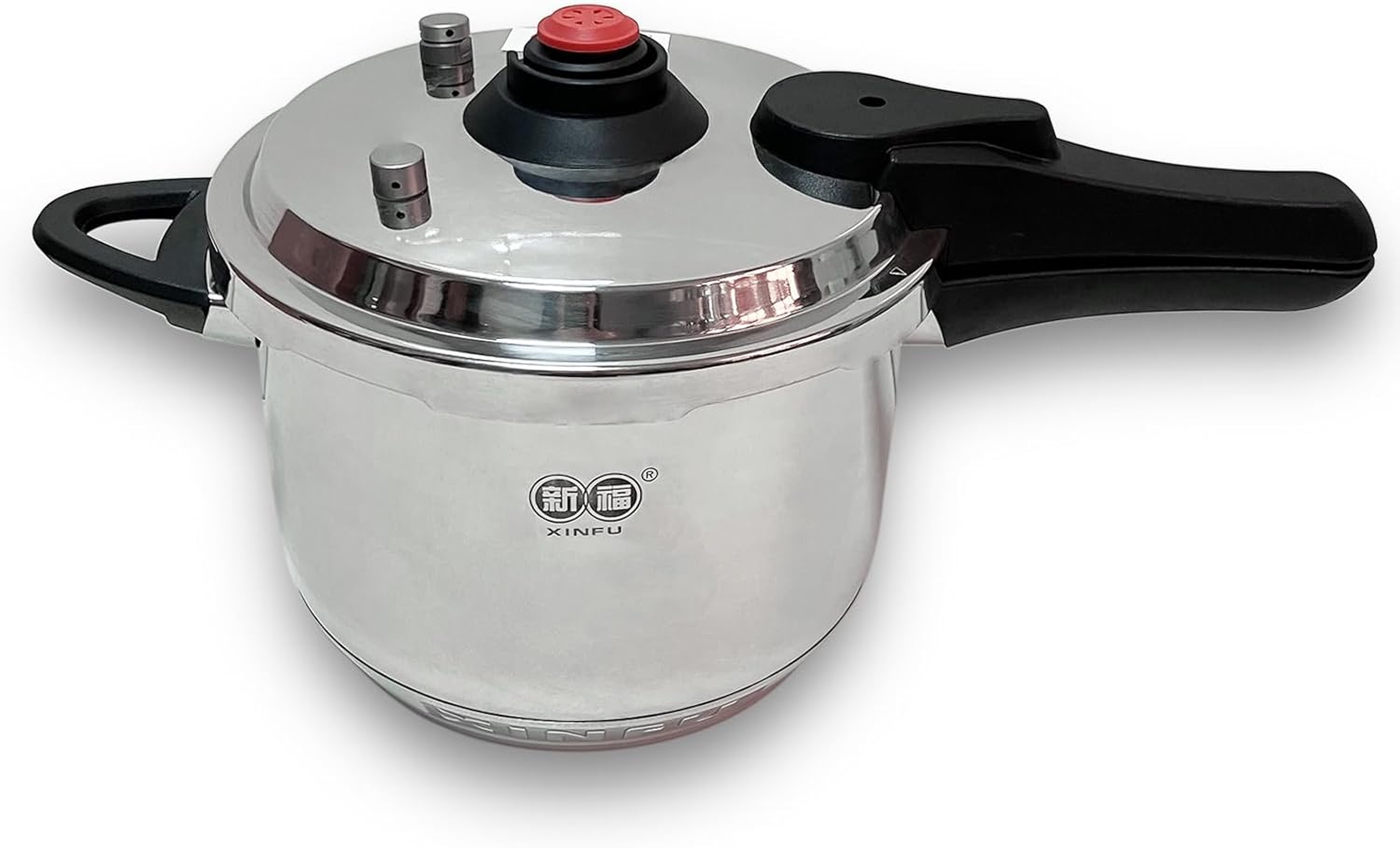 XINFU Heavy Duty 304 Stainless Steel Pressure Cooker 8.5 Quart, Serves 6-8, Standard and Fast Modes, Multi-Safety, Even-Heat Patented Base, Compatible with Gas, Electric, Ceramic and Induction Stoves