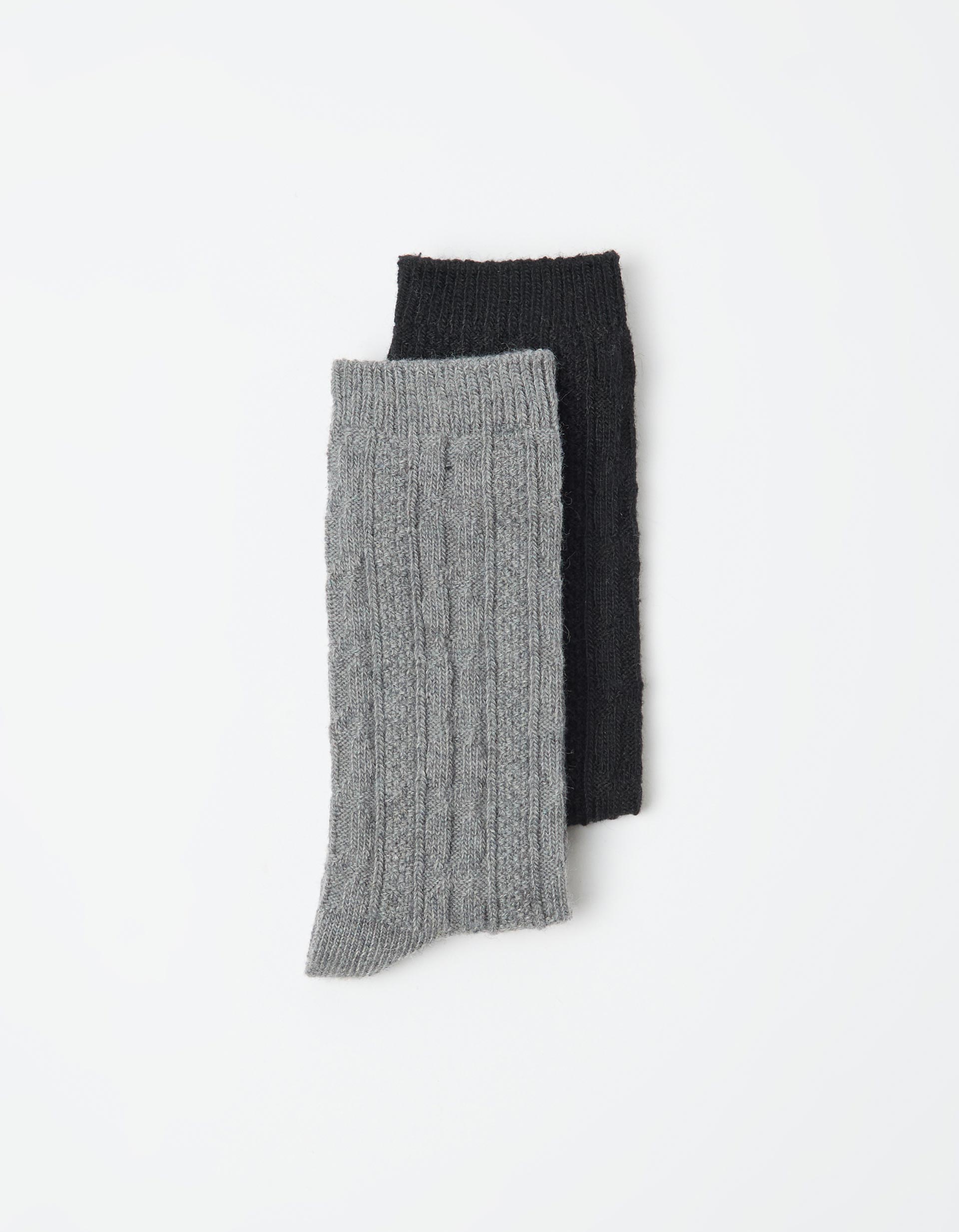 Pack 2 Pares de Meias com Lã, Mulher, Preto