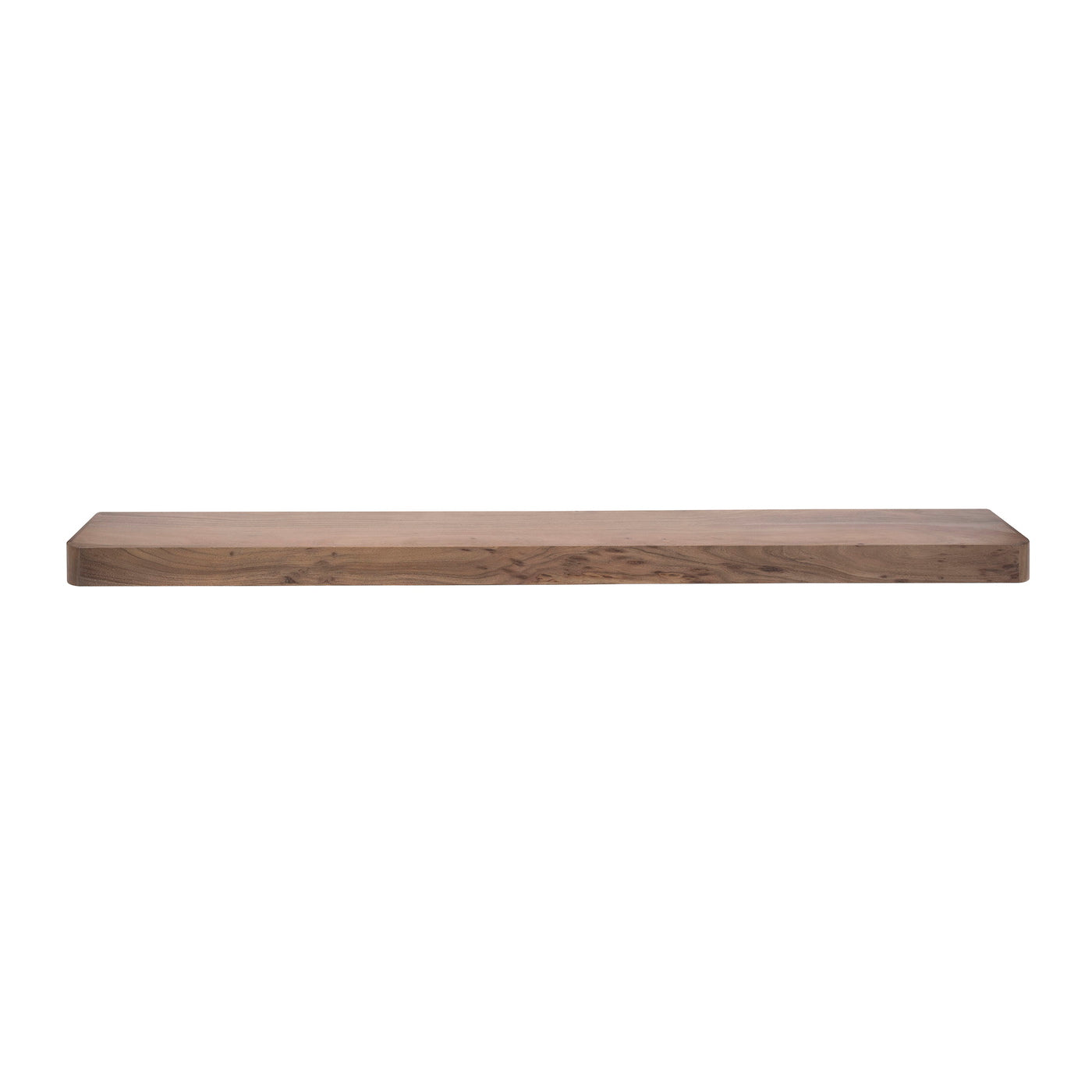 Giga Meubel Wandplank Carve - Bruin Hout - 200x25x8cm