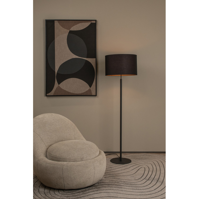 Lampadaire Maya noir E27 40 W LUCIDE