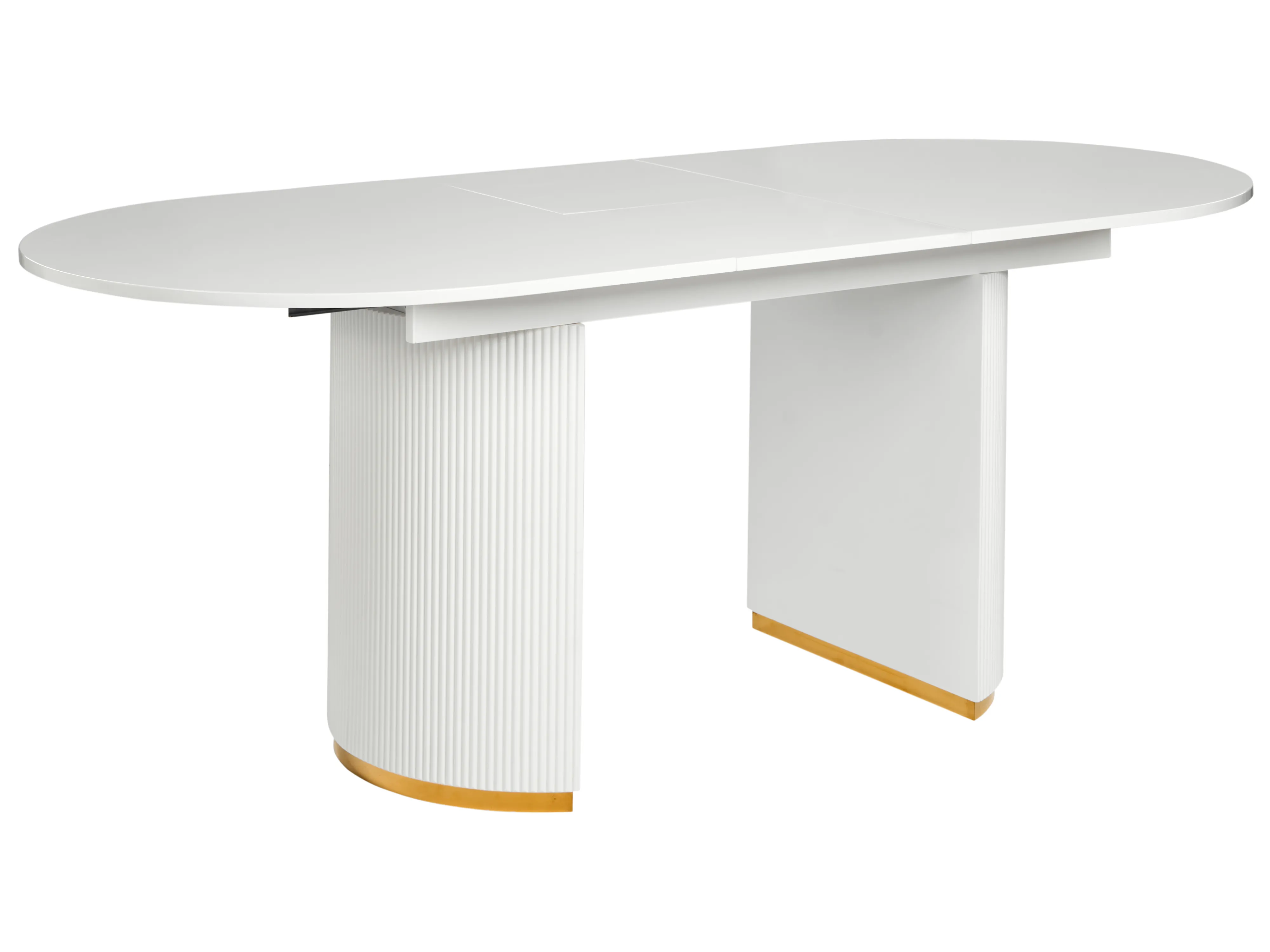 Extending Dining Table DULVERTON White 160/200 cm 90 cm