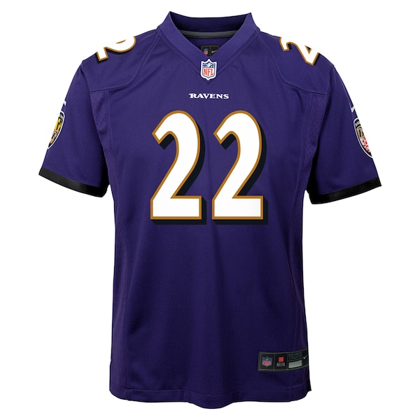 Derrick Henry Baltimore Ravens Nike Youth Team Player Game Jersey - Purple