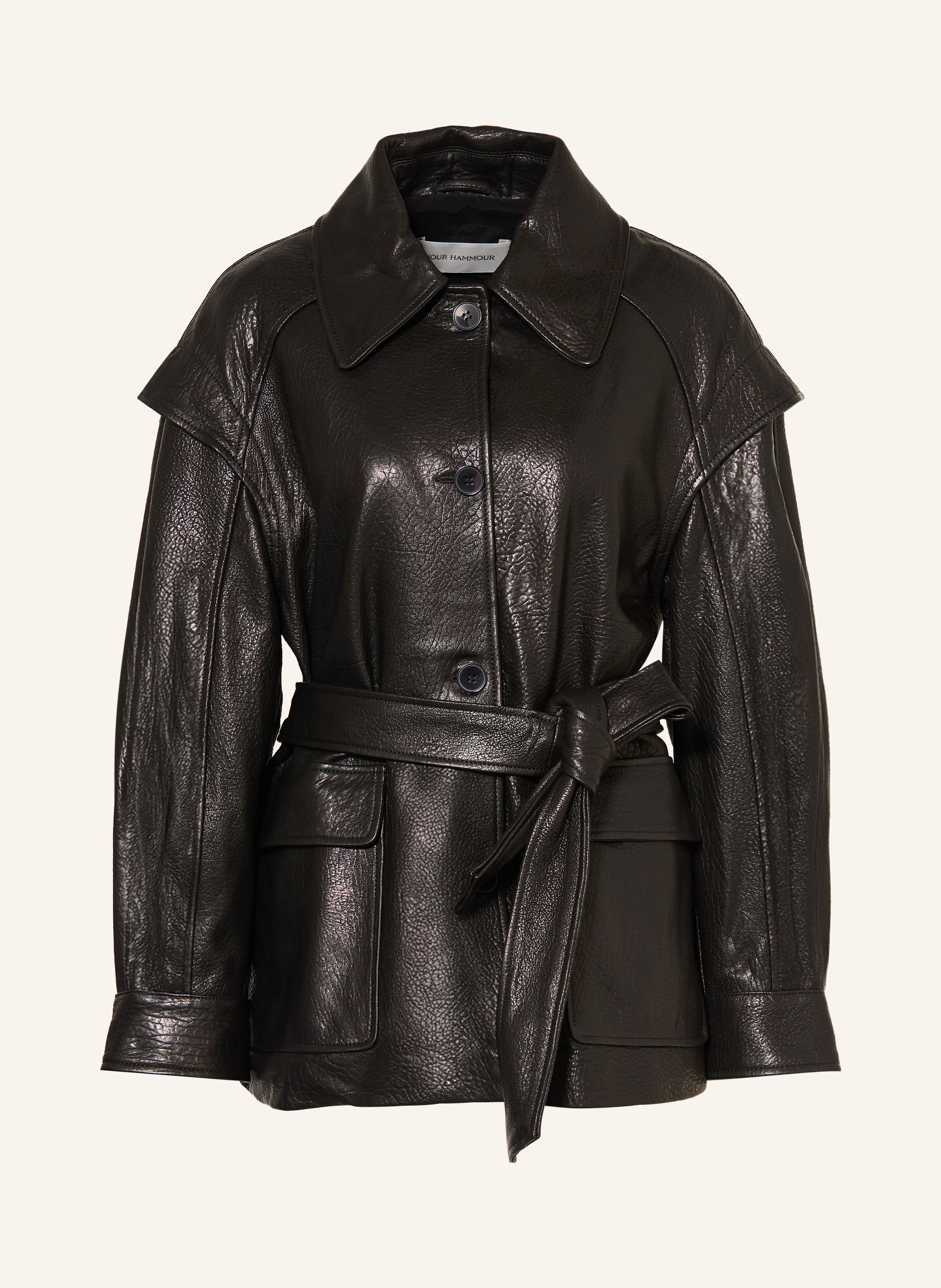 NOUR HAMMOUR Lederjacke PERRIN
