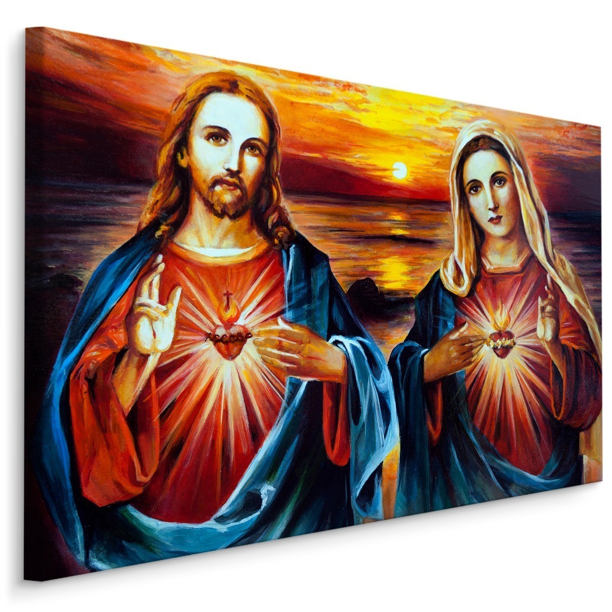 Obraz Jezus Chrystus i Maryja 40x30cm