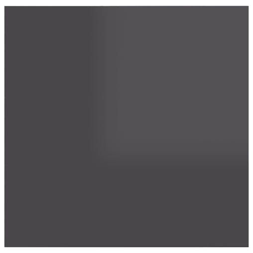 NNEVL Bedside Cabinet High Gloss Grey 30.5x30x30 cm Chipboard