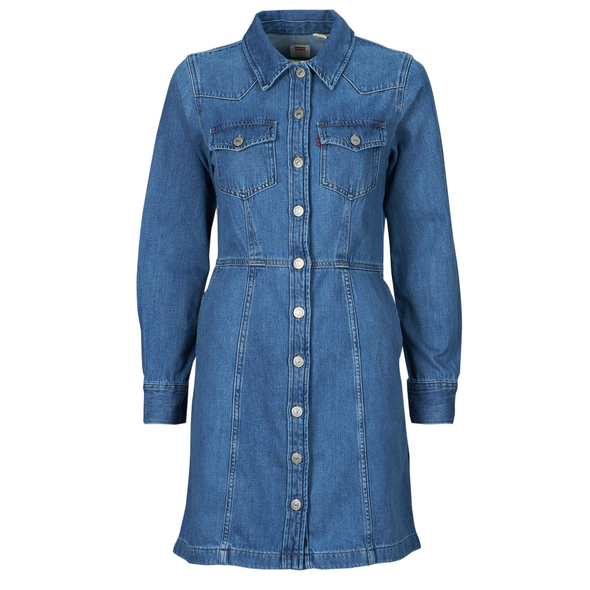 Levi's - FLYNN WESTERN CORE DRESS - Blue