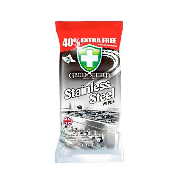 Green Shield Stainless Steel Wipes 70s