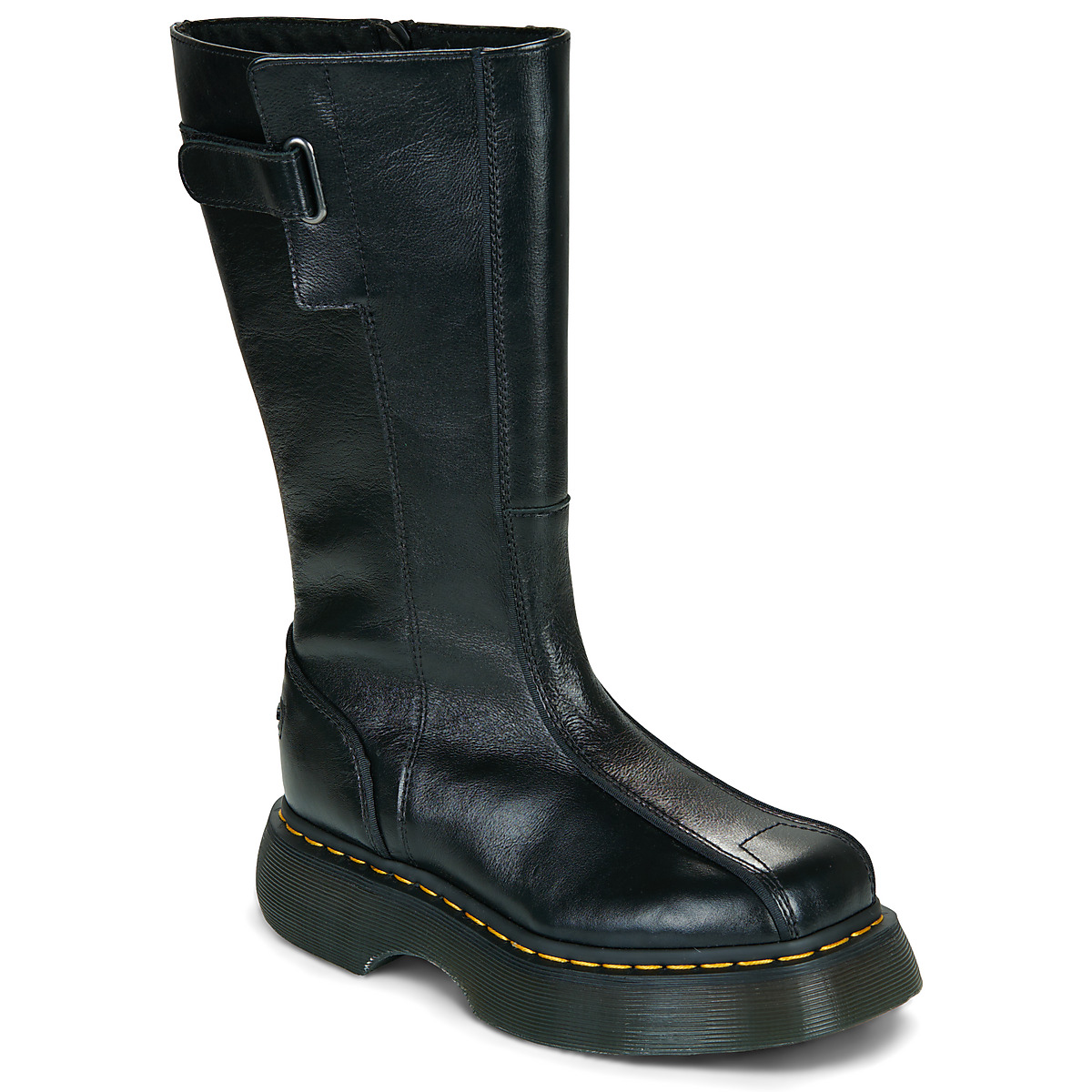 Dr. Martens - BUZZ HIGH BOOT BLACK MILLED GLOSS - Black