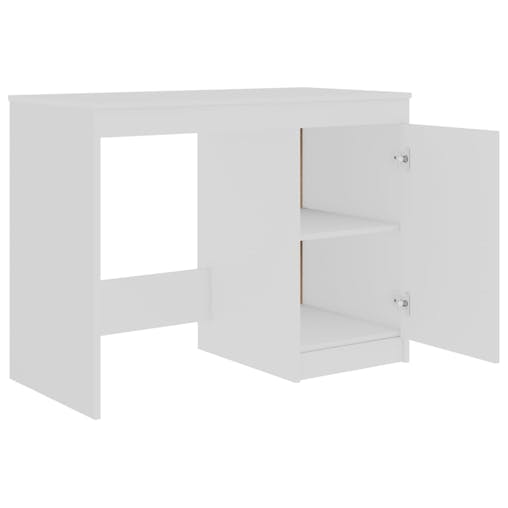 NNEVL Desk White 140x50x76 cm Engineered Wood