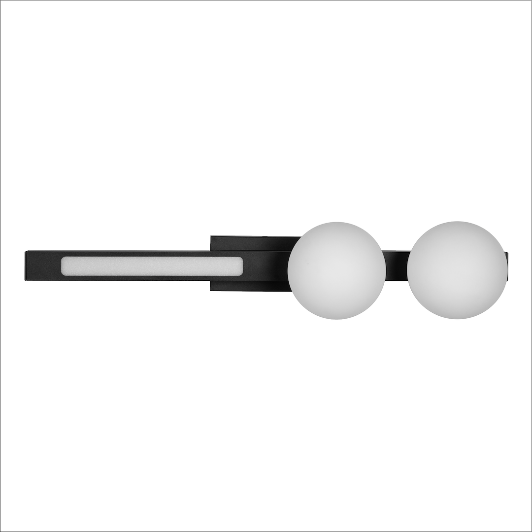 Kinkiet czarny MAGNET 3xG9x10W wym:3x50x17cm IP20 Milagro
