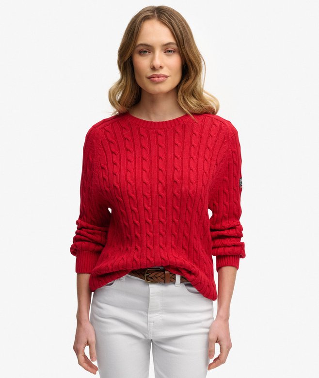 Slouchy Cable Knit Jumper