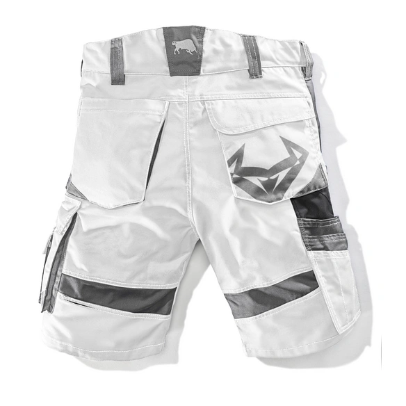 Arbeitsshort »Worxtar«, weiß/grau, Polyester/Baumwolle, inkl. Karabinerhaken