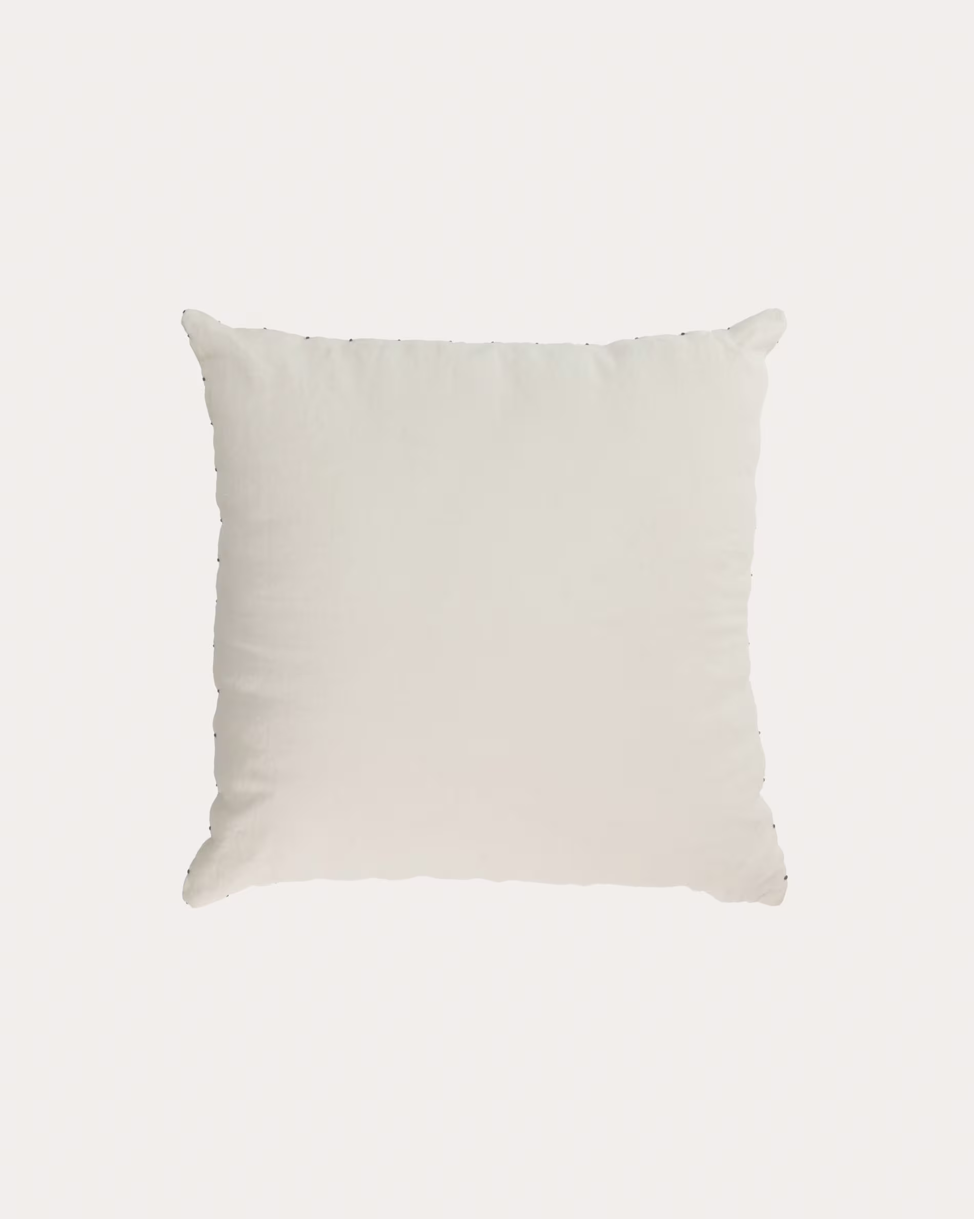 Funda cojín Elmina 100% lino blanco 45 x 45 cm