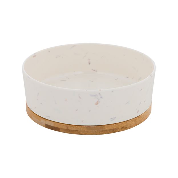 COMEDOURO PARA PET 18 CM TAPIOCA