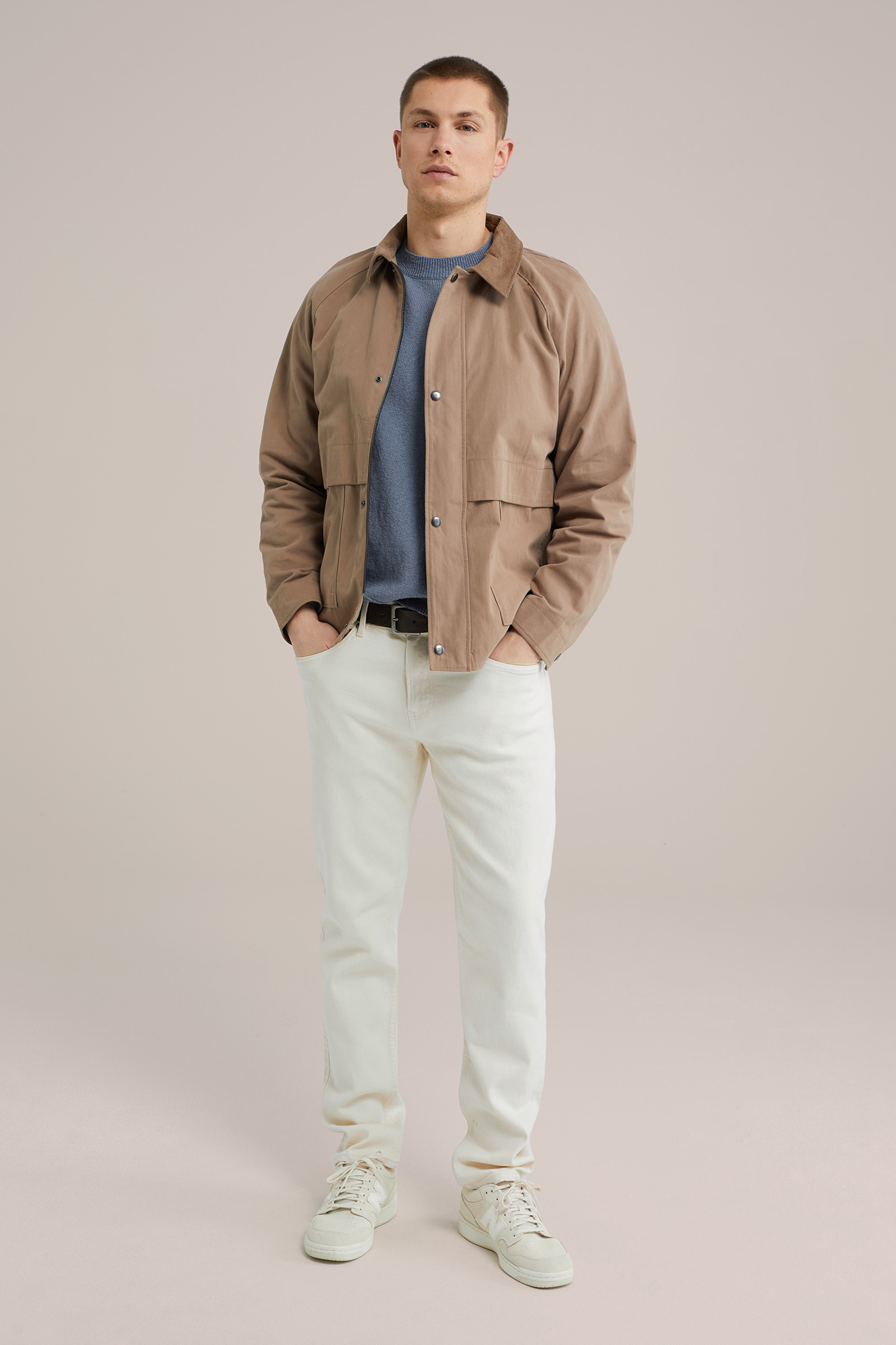 Heren slim fit jeans met medium stretch