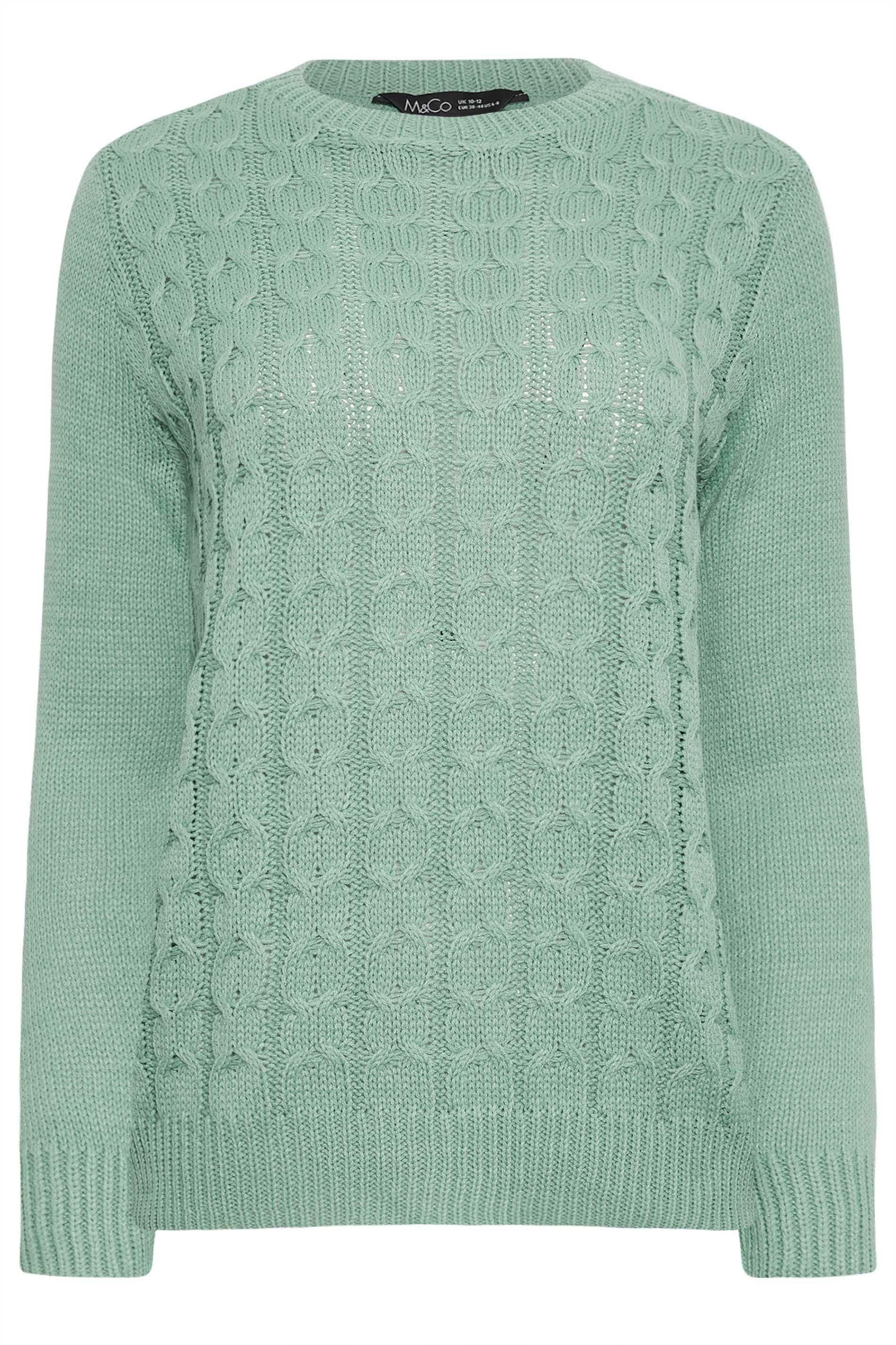 M&Co Cable Knit Jumper