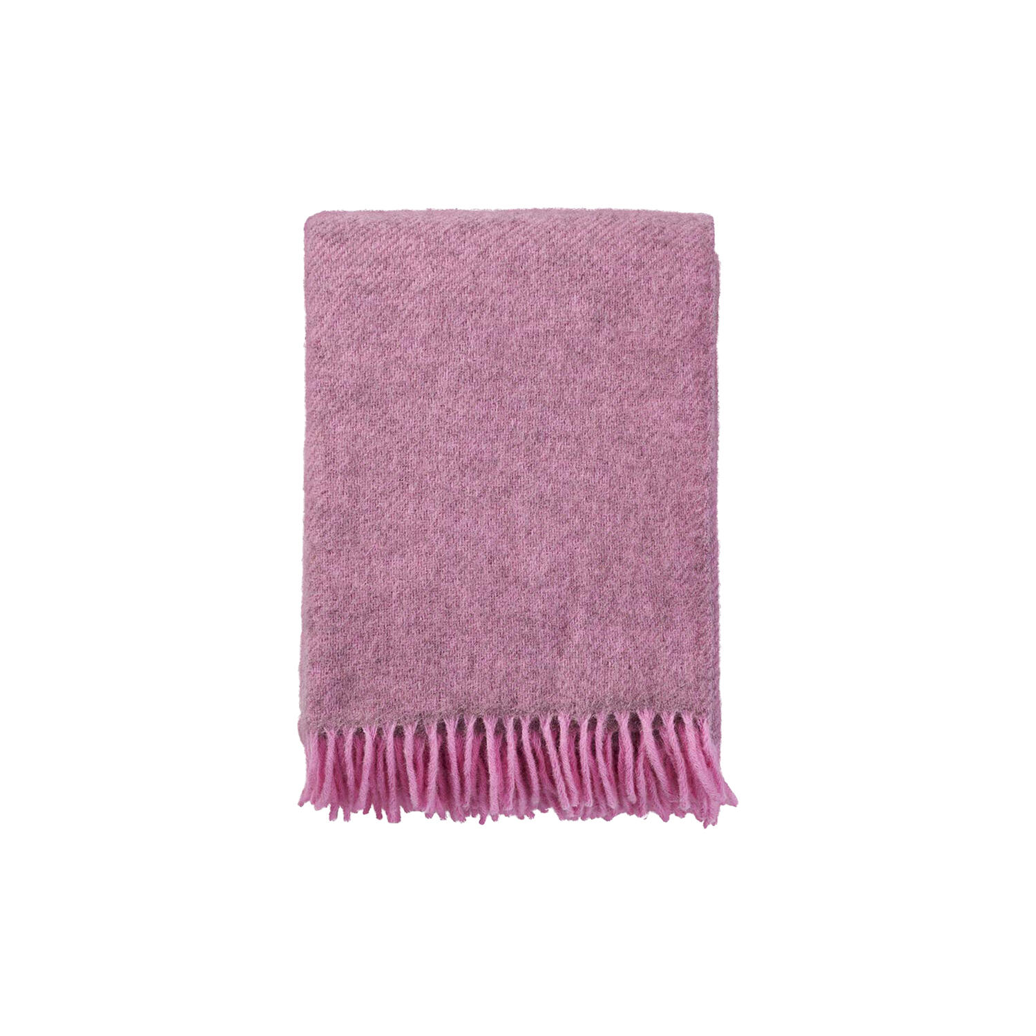 Gotland uld plaid, pink