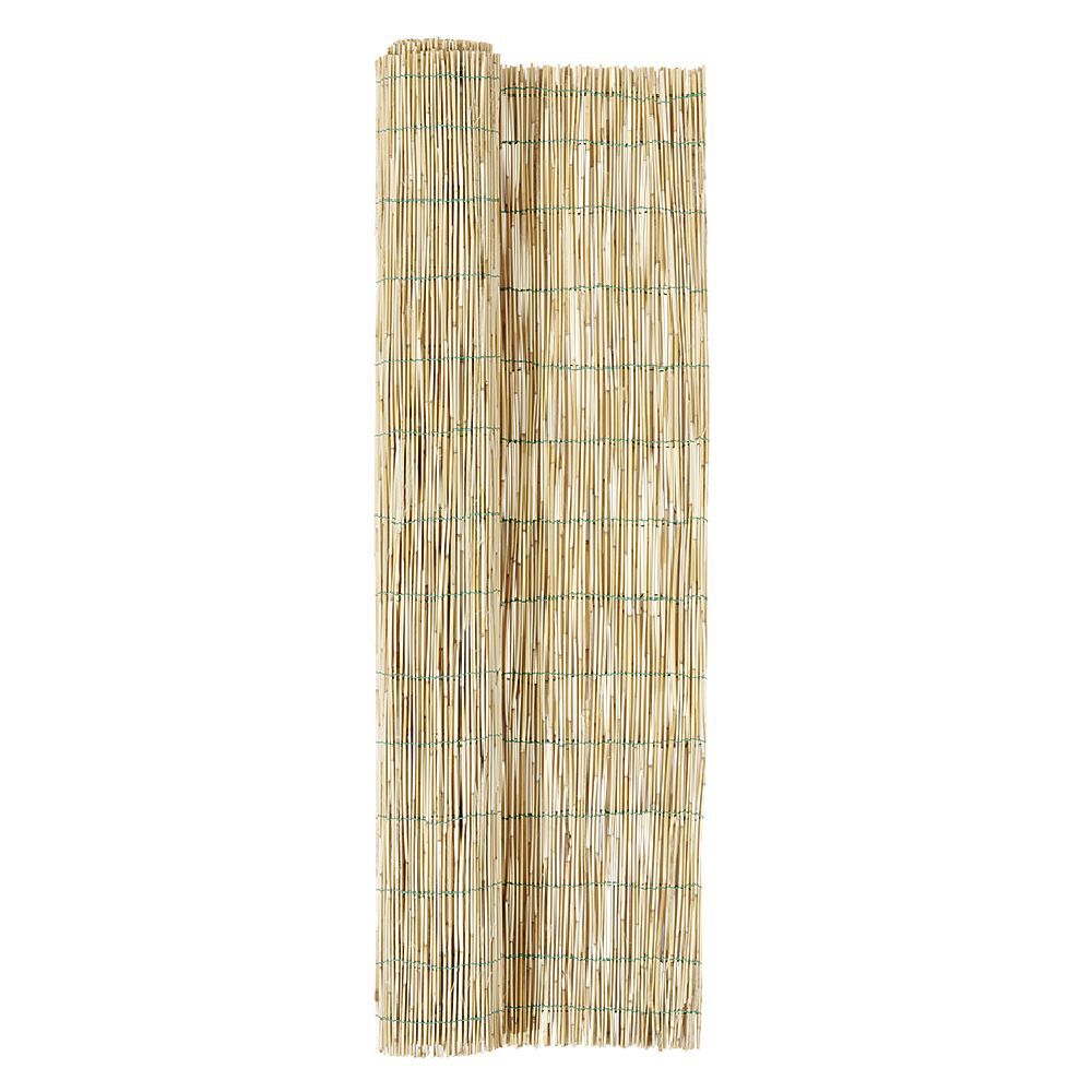 Canisse roseau pelé naturel brise-vue rouleau 120x500cm