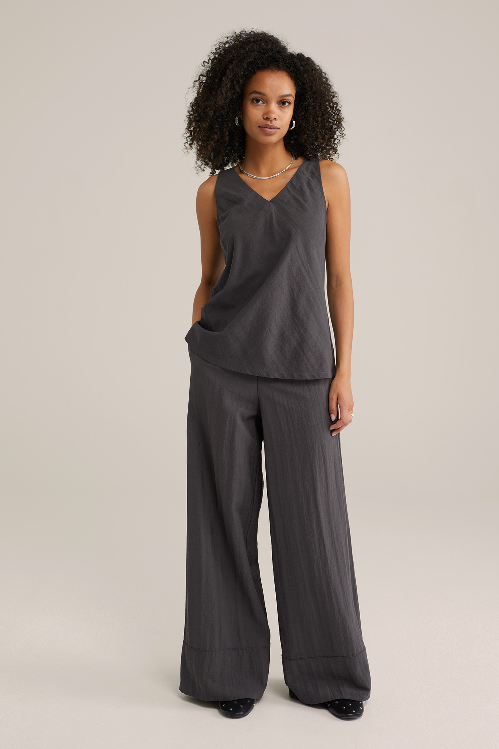 Dames wide leg broek