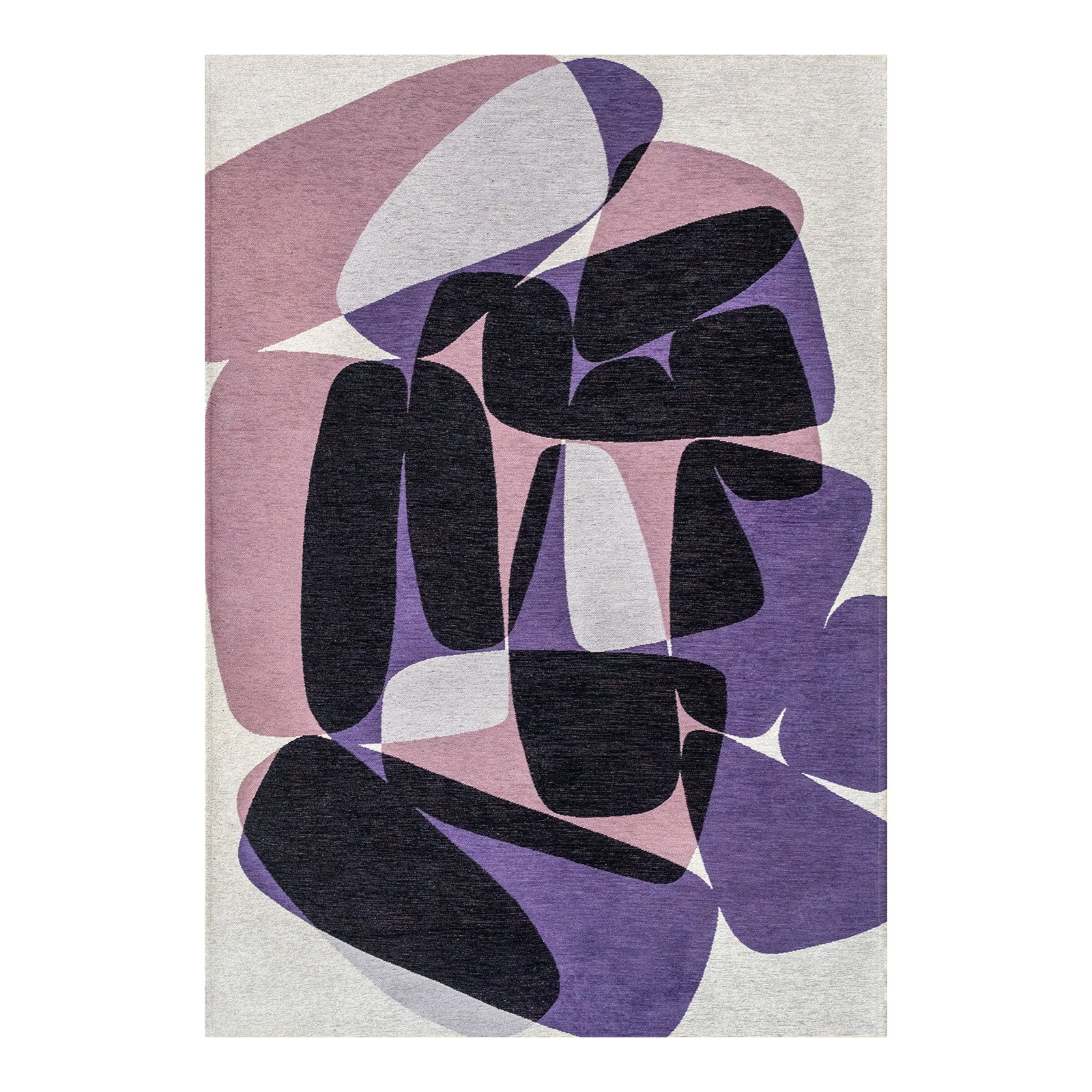 Ecorugs vloerkleed Eclipse - paars - 100x140cm