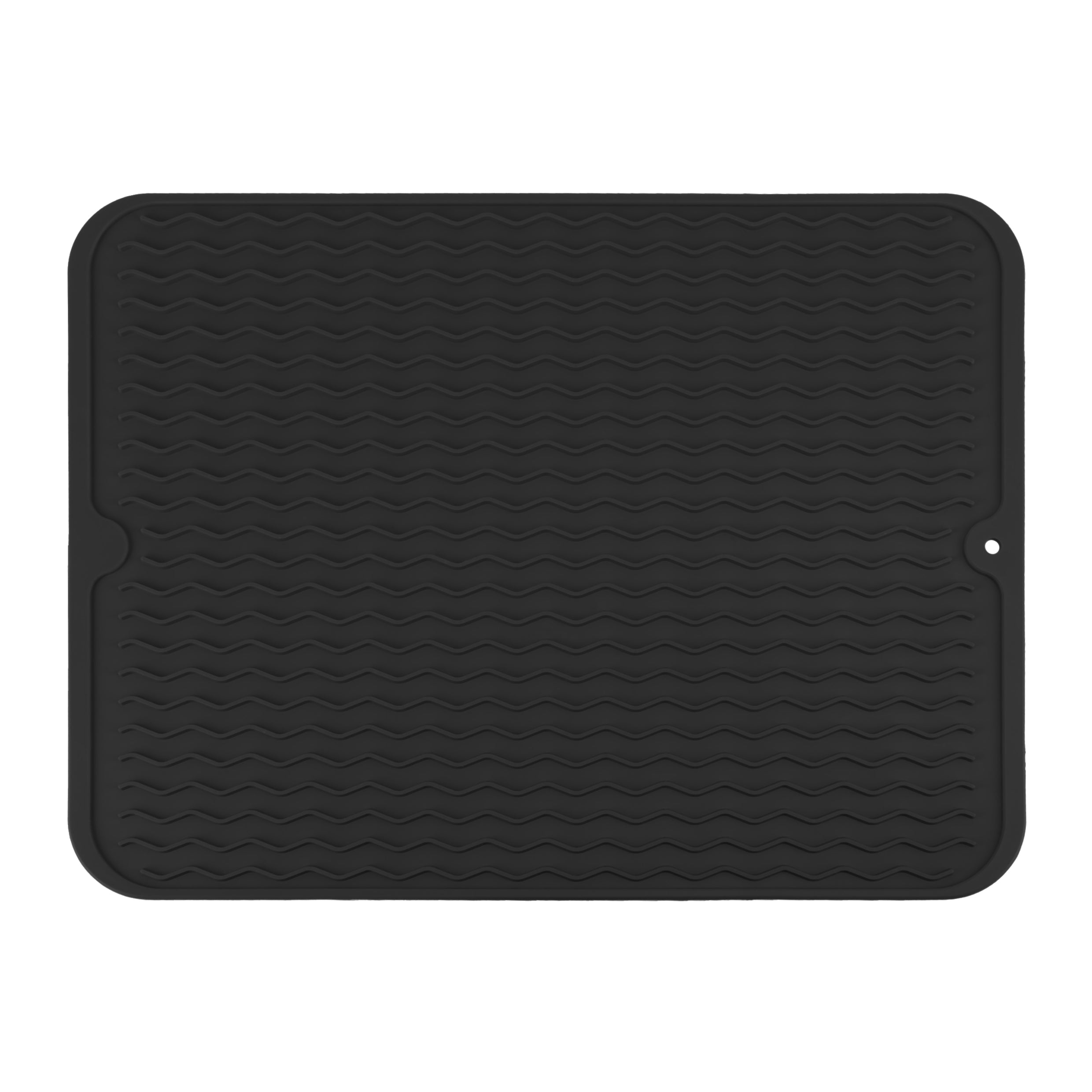 QUVIO Afdruipmat - Silicoon - Zwart