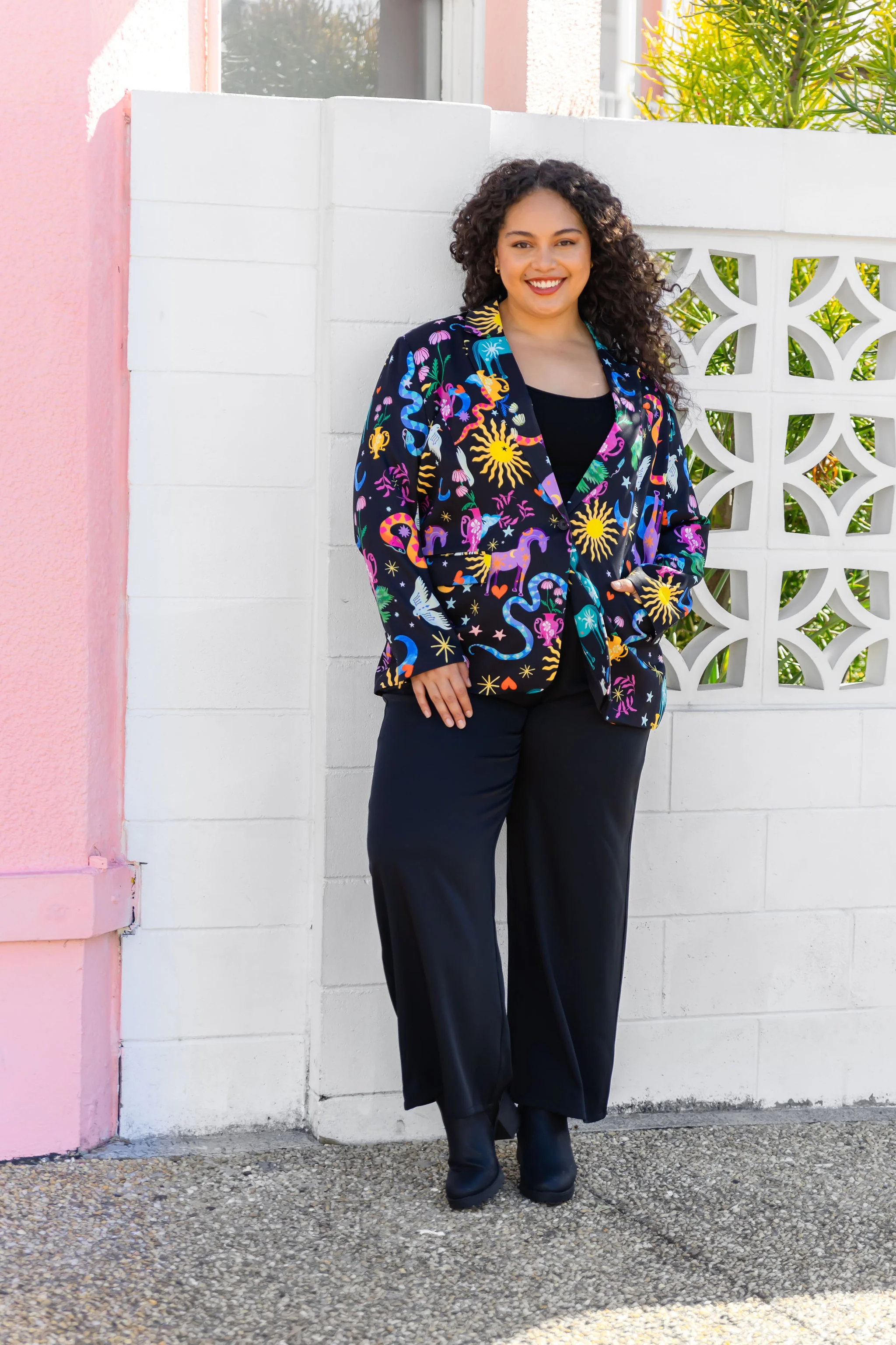 Mika Suiting Pant in Black
