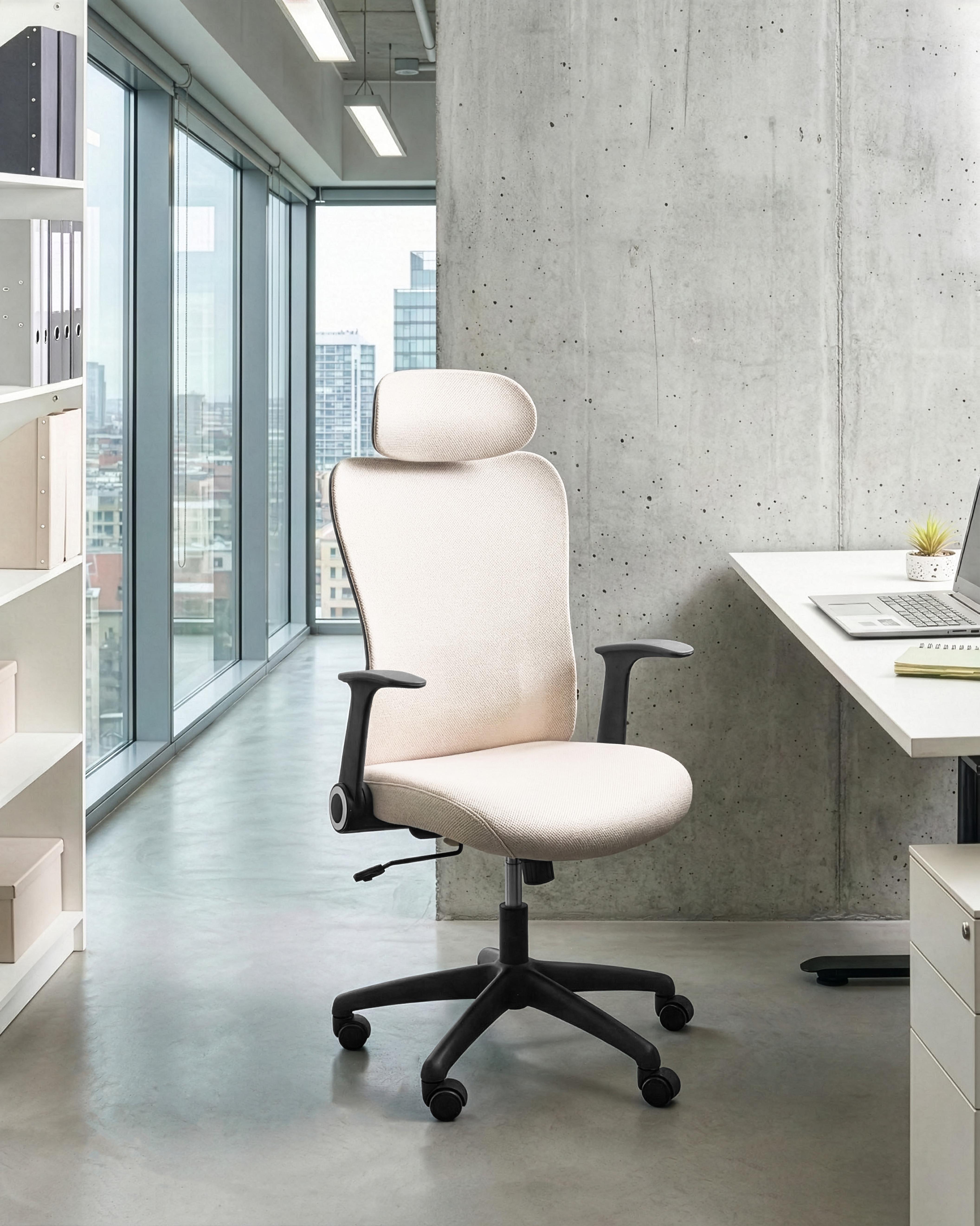 Office Chair ZYVEN Fabric Beige