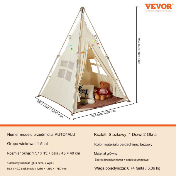 Namiot dla Maluchów Tipi