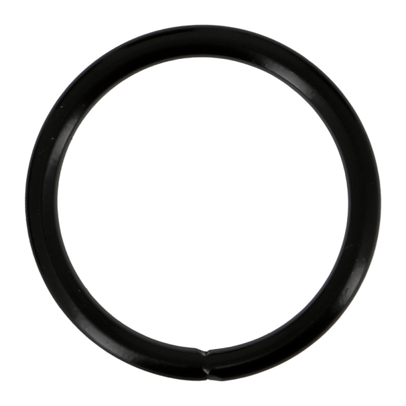 Anneau en métal Horizon noir brillant Ø 42 mm 10 pièces MOBOIS