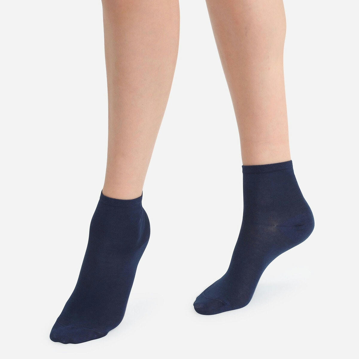 Lot de 2 socquettes en coton mercerisé