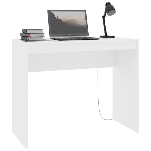 NNEVL Desk White 90x40x72 cm Chipboard