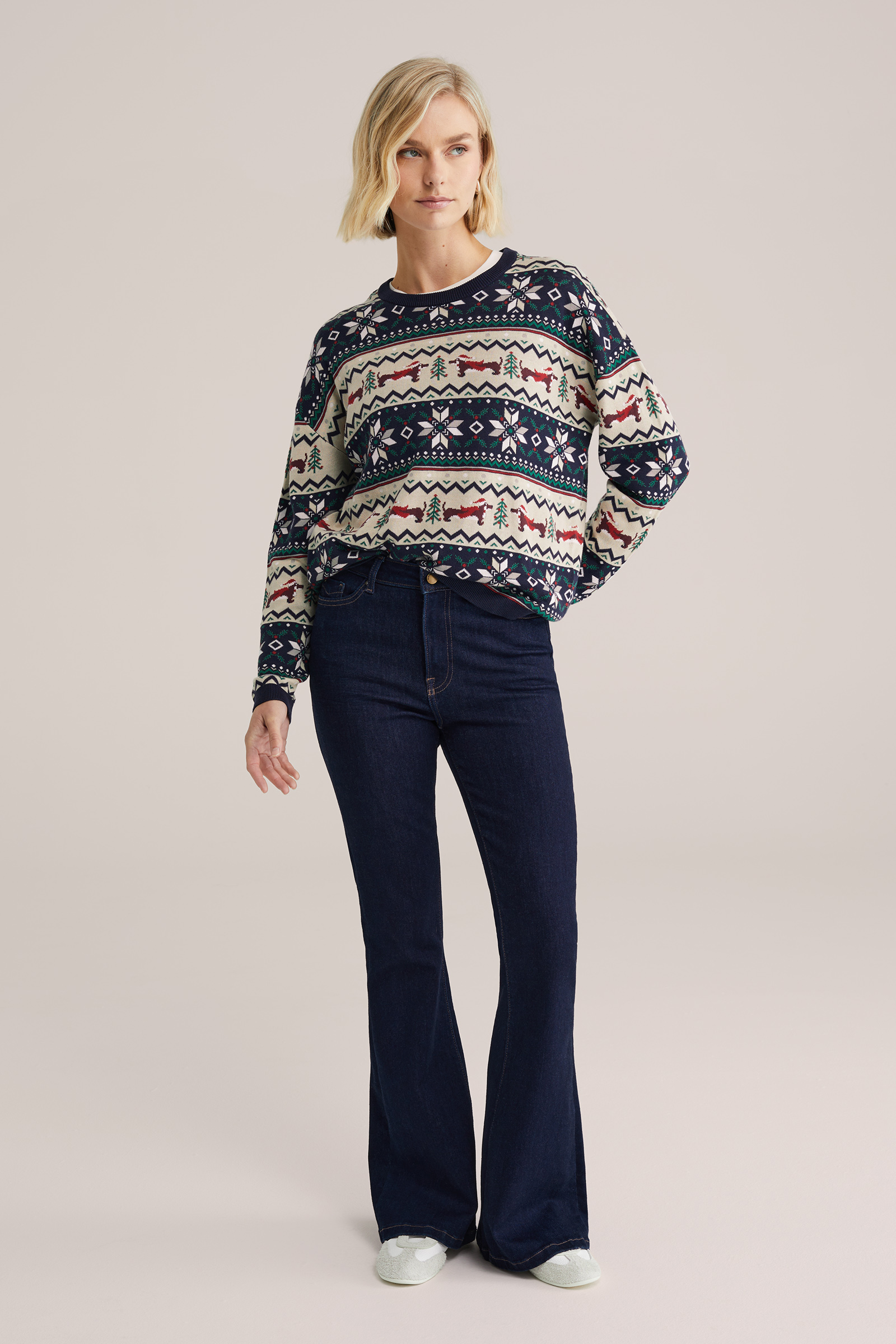 Dames trui met print