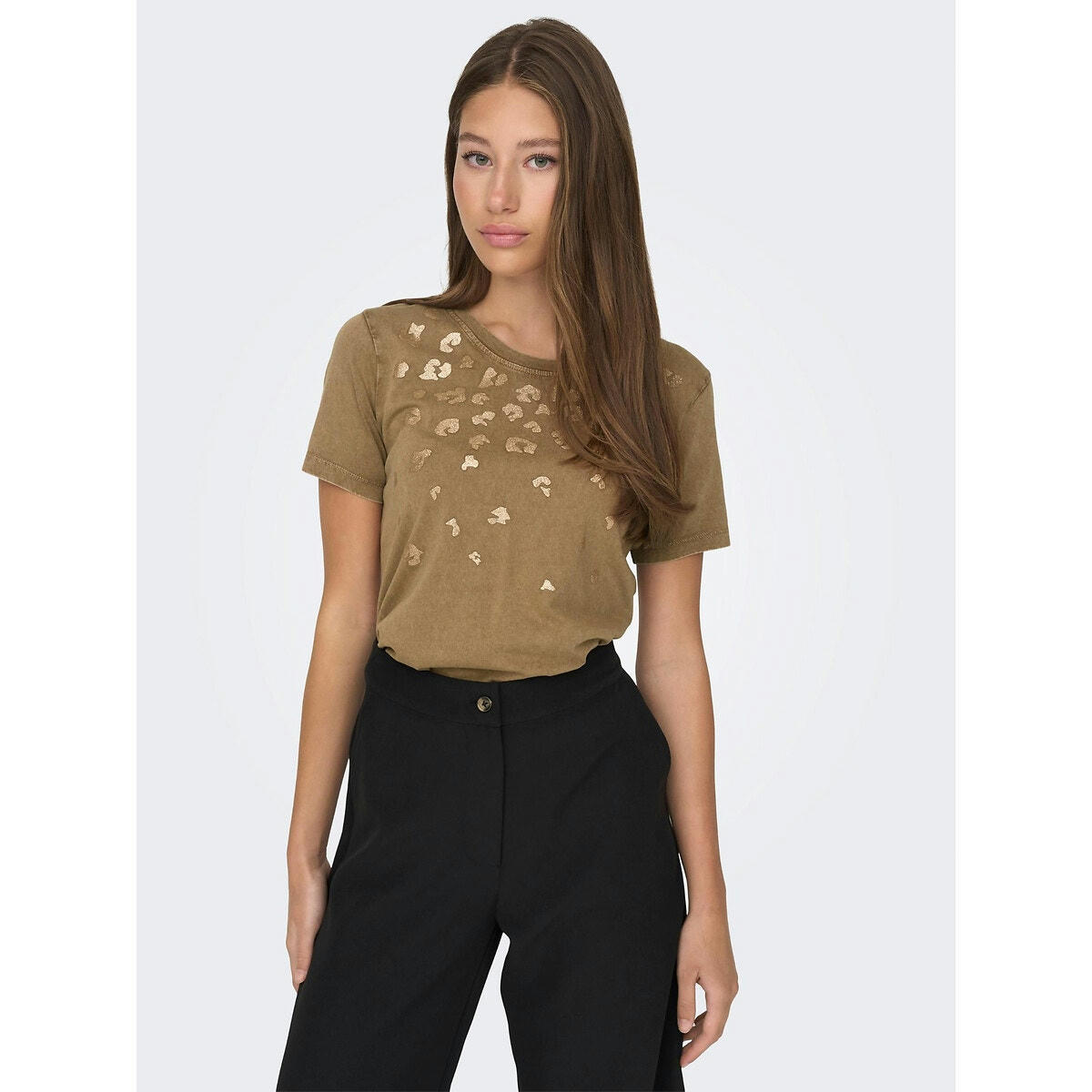 T-shirt manches courtes, motif devant