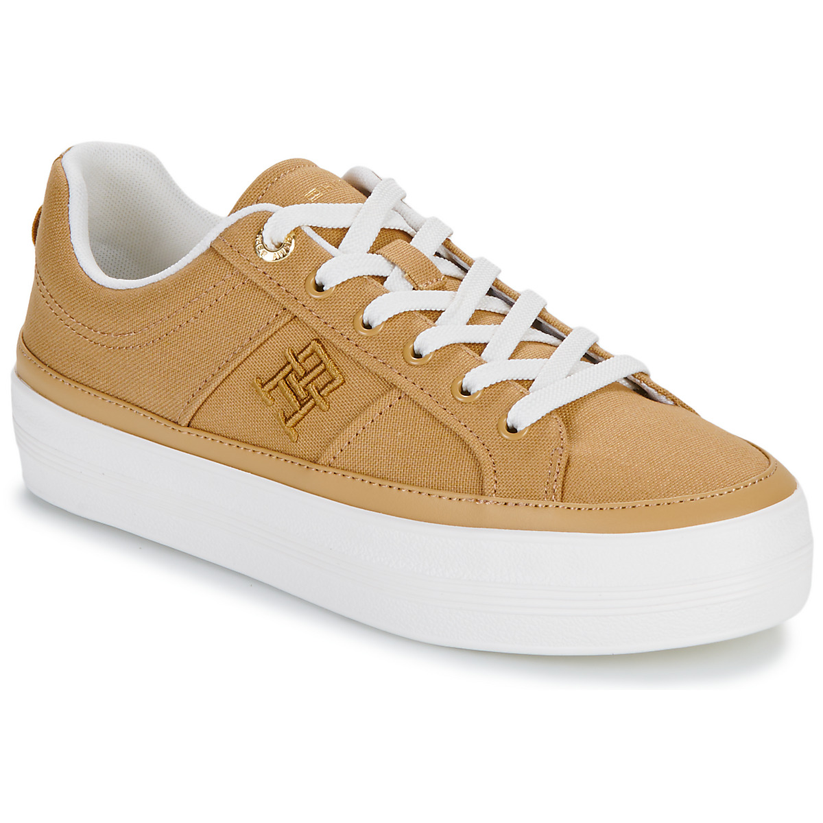 Tommy Hilfiger - TH VULC CANVAS SNEAKER - Beige