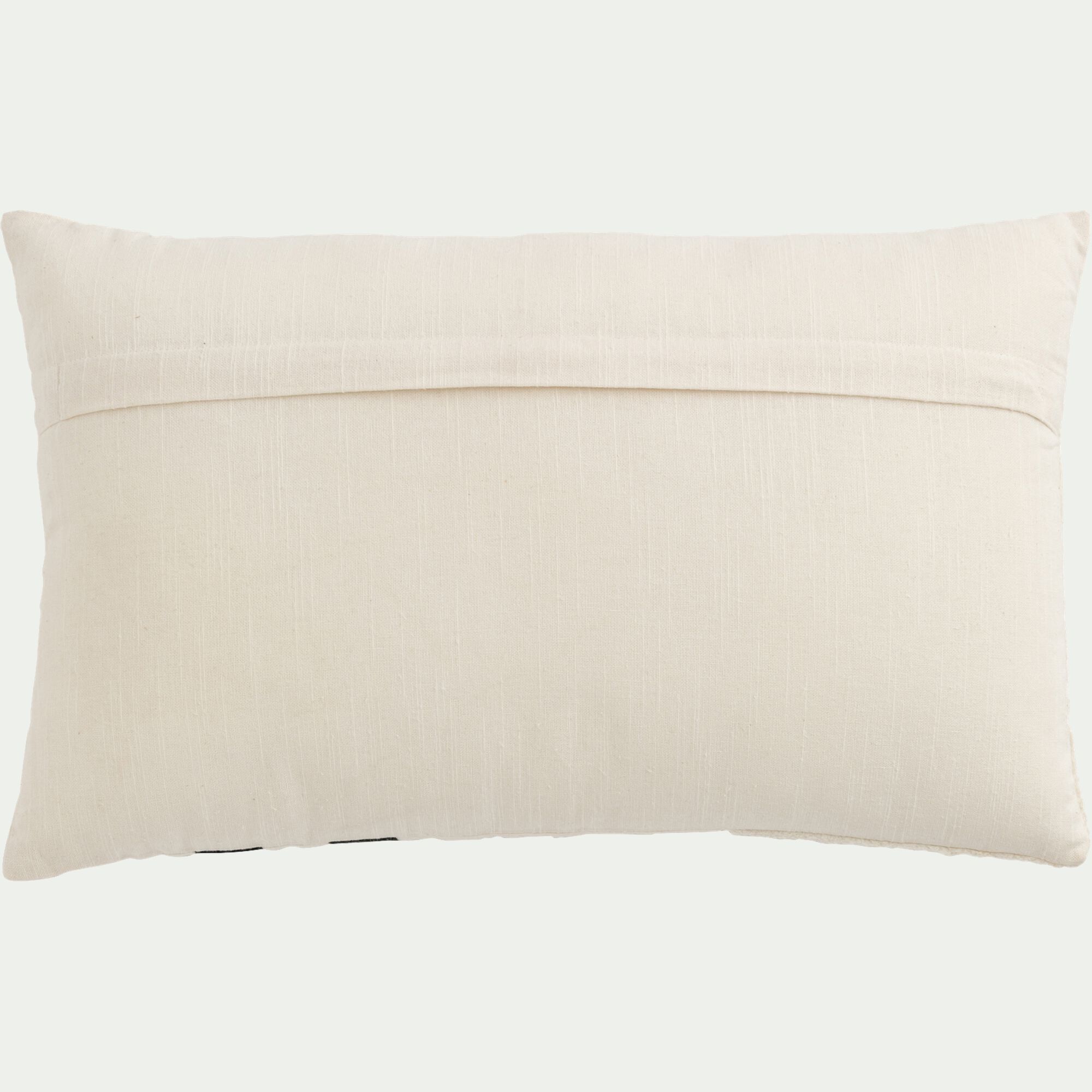 TILVA - Coussin en coton tufté 30x50cm - blanc