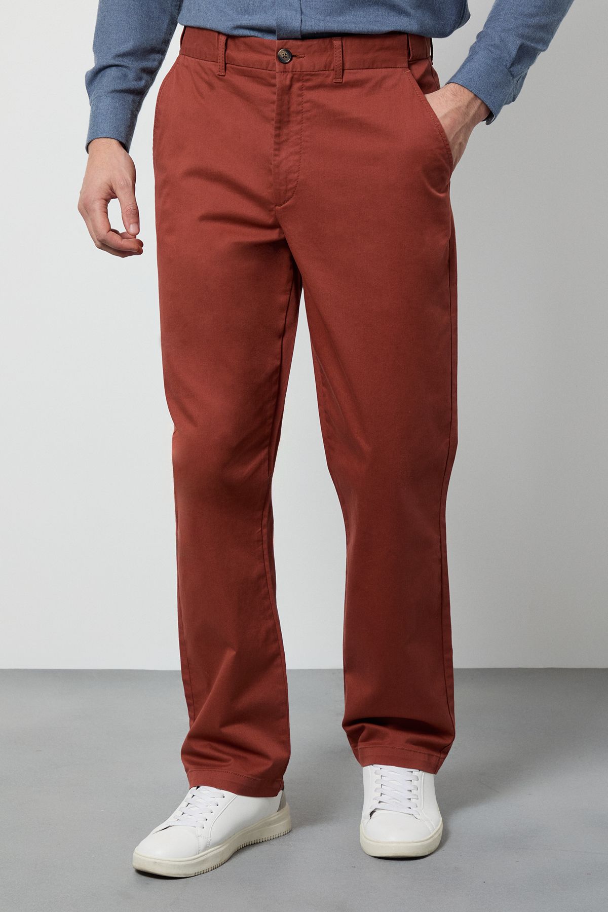 Maine Burnt Orange Premium Chino Trousers