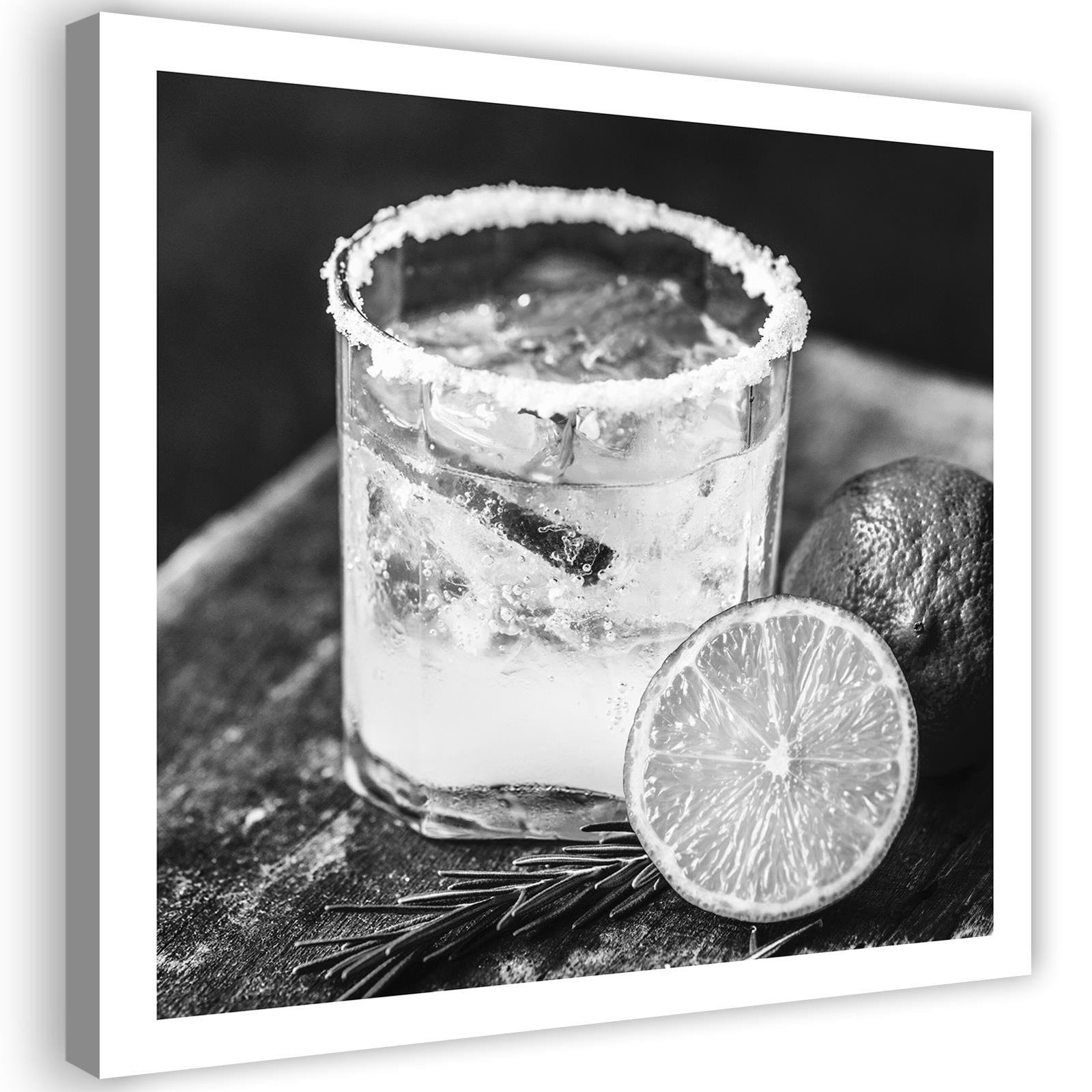 Feeby Obraz na płótnie, Drink z cytryną 30x30
