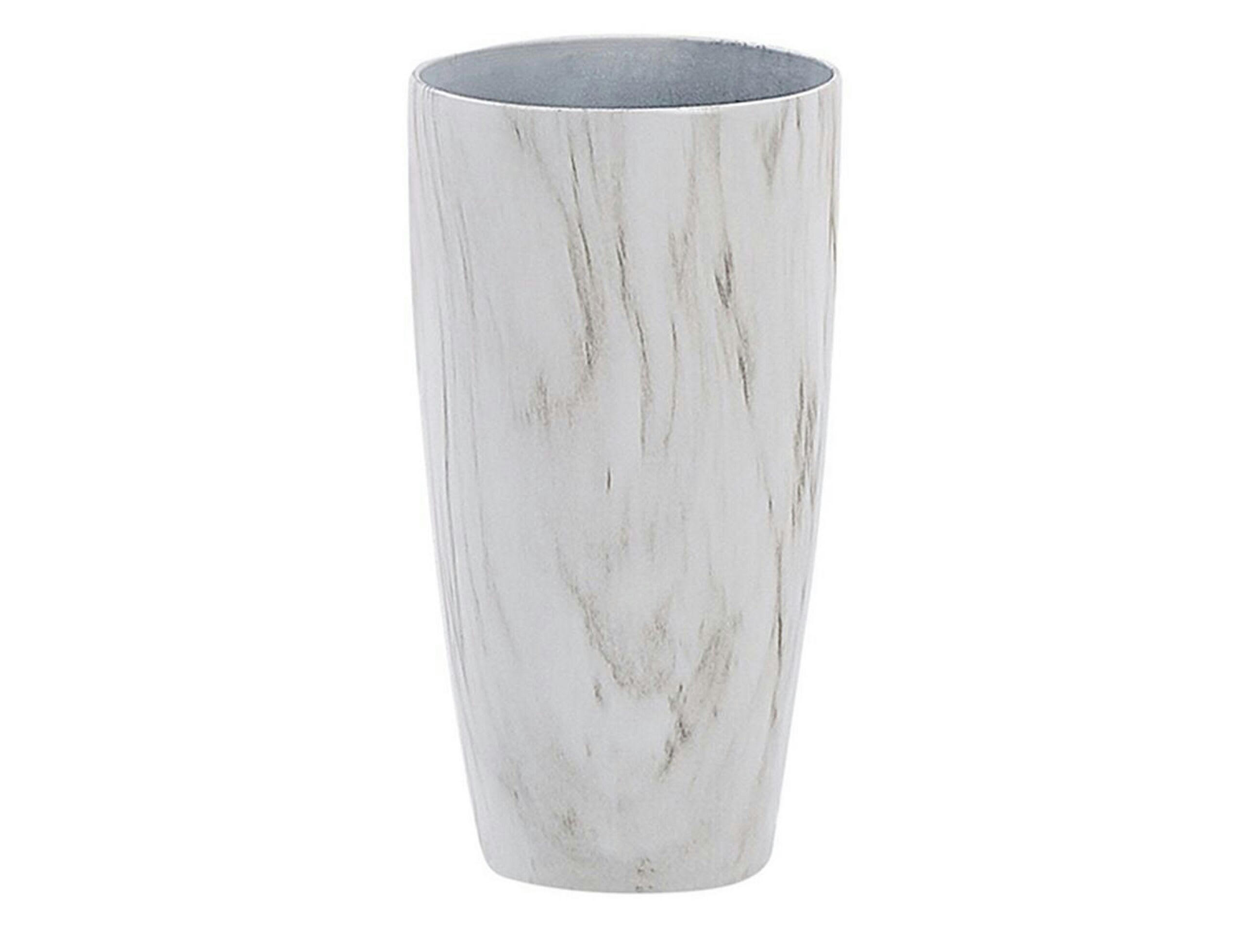 LIMENARI - Cache-pot d'extérieur en pierre blanc H42