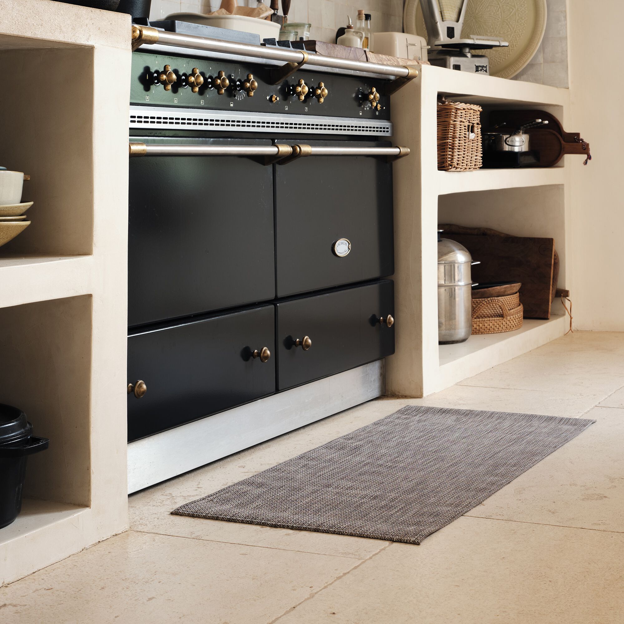 MILO - Tapis de cuisine - marron 120x50cm
