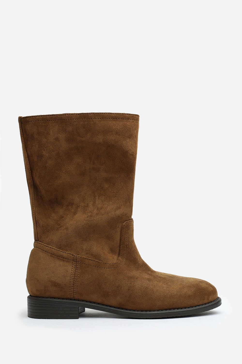 Where's That From Monroe' Mid Calf Boots with Flat Sole