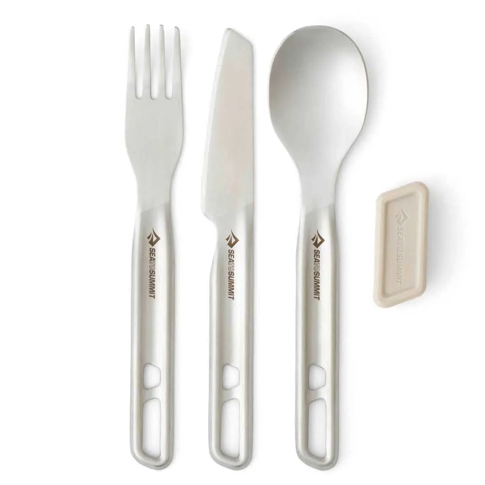 Sea To Summit stainless steel Detour cutlery set 3 units
