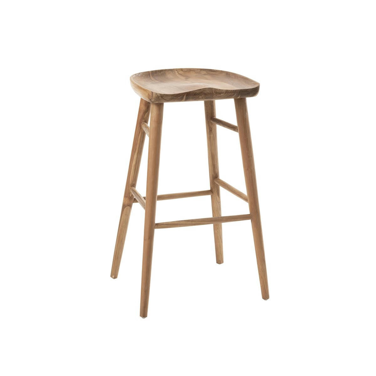 LIAMO - Tabouret de bar en bois massif