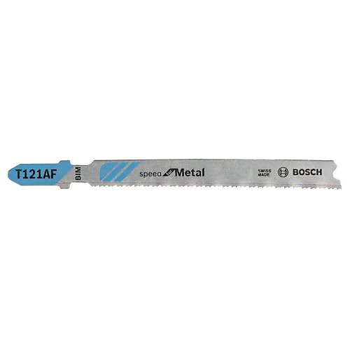 Pack de 5 lames de scie sauteuse T 121 AF Speed for Metal 92mm - BOSCH - 2608636699