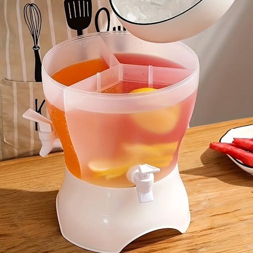 NNETM Rotary Beverage Dispenser with 3 Compartments