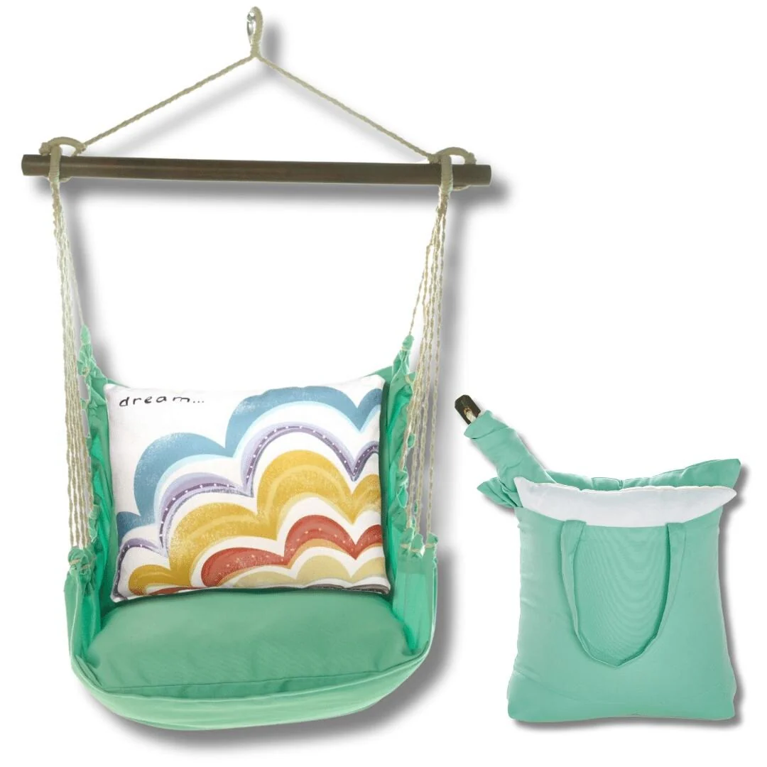 Magnolia Casual Swing Set 4 piece - Seafoam Green Solid w/ Dream