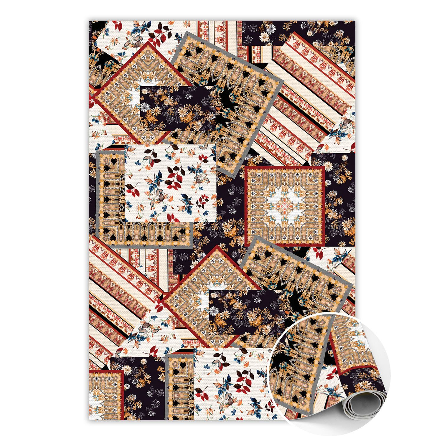 Dywan winylowy Chaotyczny patchwork 80 x 120 cm